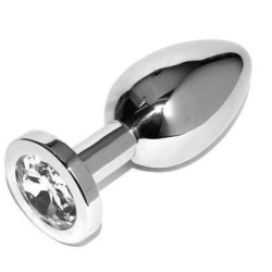 Plug Anal Metal Hard Diamond, Oțel Transparent