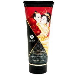 SHUNGA - Cremă de masaj, Căpșuni și Cava, 200 ml