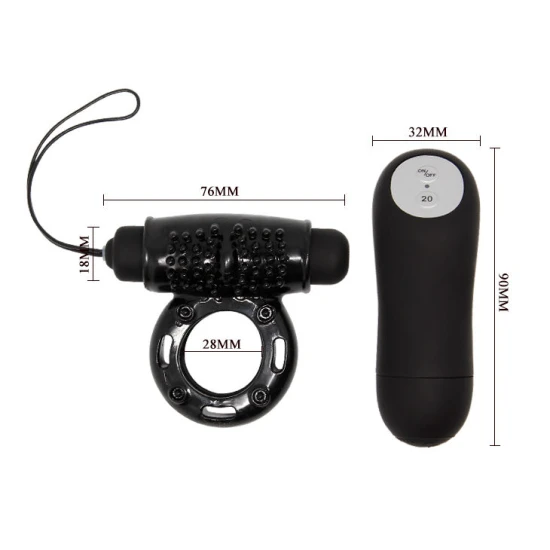 Inel telecomandă - Tip Produs Model, Negru, 20V