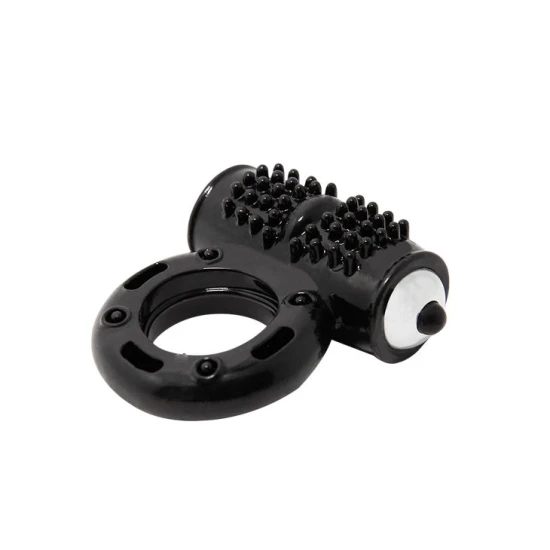 Inel Vibrator POWER RING - 10 Funcții de Vibrație, Flexibil, Maro.