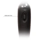 Masajer compact puternic din silicon, negru