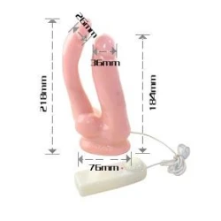 Penis realist pentru penetrare dublă, Roz