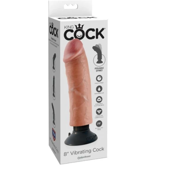 Jucărie sexuală tip vibrator, Flesh, 20,32 cm