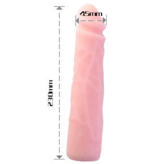 Dildo Realistic - Silicon, 23cm, Alb