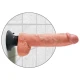 DILDO VIBRATOR MODEL CU BILE, Negru, 25.5 CM