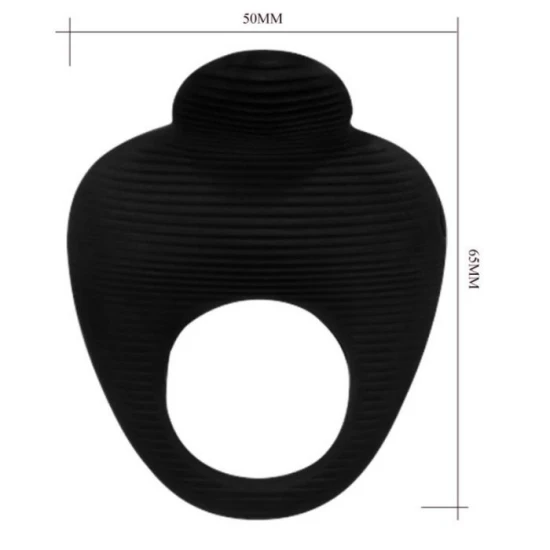 Inel vibrator tip degetar, Negru