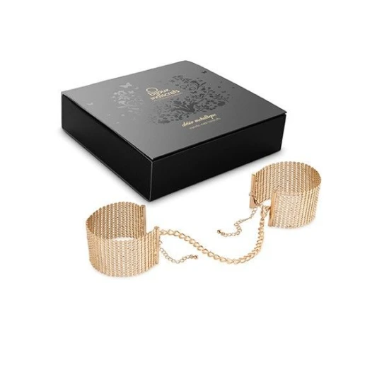 BIJOUX - Catuse metalice din plasa, auriu