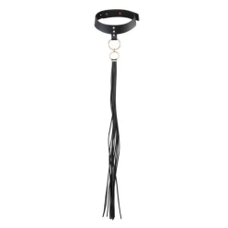 Colier tip choker Model MAZE, Negru