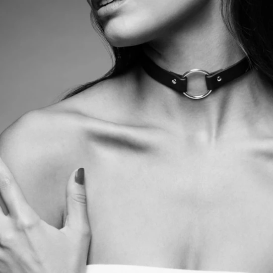 Choker tip colier BDSM, Negru
