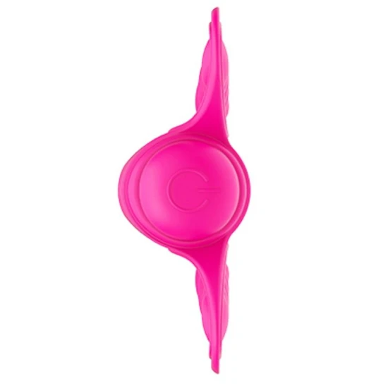 Vibrator mini fluture din silicon și ABS, roz