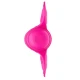 Vibrator mini fluture din silicon și ABS, roz