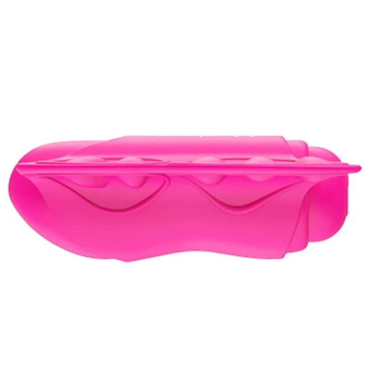 Vibrator mini fluture din silicon și ABS, roz