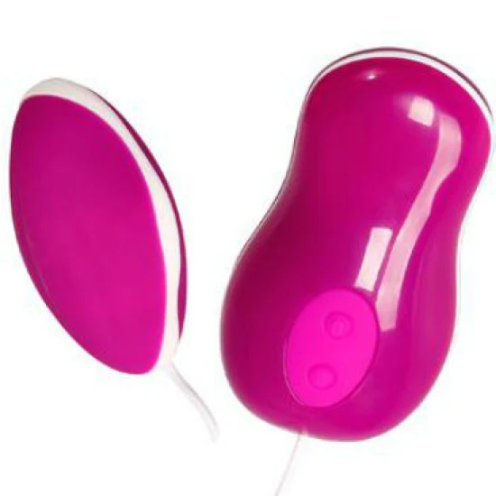 Ou Vibrator cu Telecomandă, ABS și Silicon, Negru