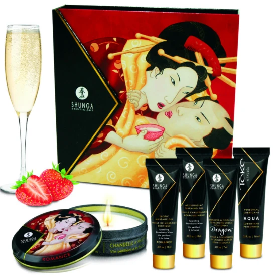 SHUNGA - Set produse, Căpșuni și Cava