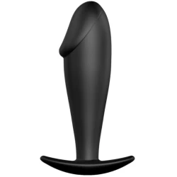 Plug Anal - Design Penis, Negru, Mărime Unică
