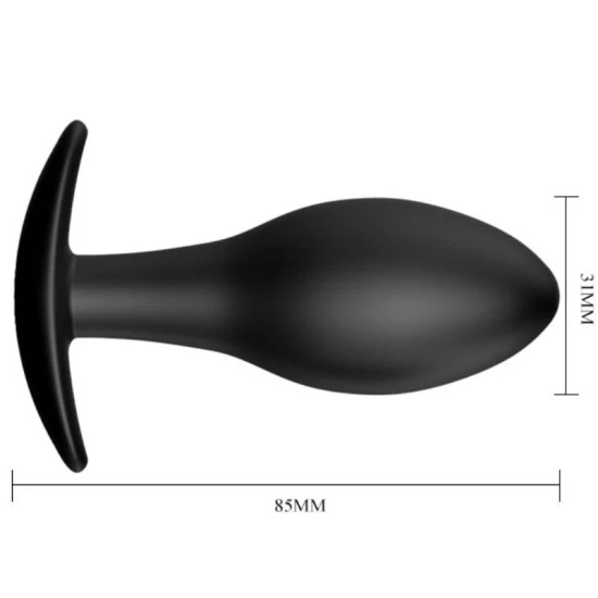 Plug Anal - Anchor, Negru, 8.5 cm