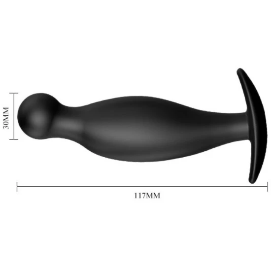 Plug Anal Pretty Love, Silicon, Negru