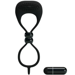 Inel dublu pentru penis și testicule, Negru