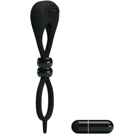 Inel dublu pentru penis și testicule, Negru