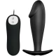 Plug Anal Pretty Love, Silicon, 12 Moduri Vibrații, Negru