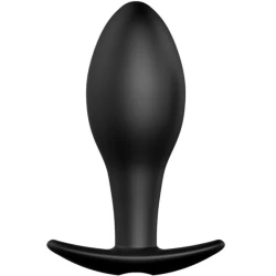 Plug anal Formă ancoră, Silicon, Negru