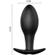 Plug anal Formă ancoră, Silicon, Negru