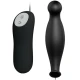 Plug Anal Pretty Love, Silicon, 12 Moduri Vibrații, Negru