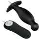 Plug Anal Pretty Love, Silicon, 12 Moduri Vibrații, Negru