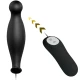Plug Anal Pretty Love, Silicon, 12 Moduri Vibrații, Negru