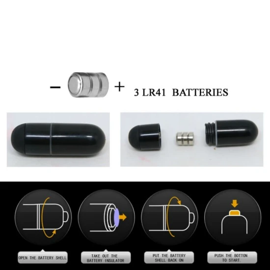 Husă din silicon cu vibrație, 15,2 cm, Negru