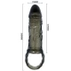 Manșon Extensie Penis BAILE, cu strap pentru testicule, 11.5 cm