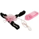 Ham cu fluture vibrator cu mai multe viteze, Roz