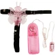 Ham cu fluture vibrator cu mai multe viteze, Roz