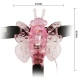 Ham cu fluture vibrator cu mai multe viteze, Roz