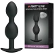 Bile anale din silicon, model, Negru
