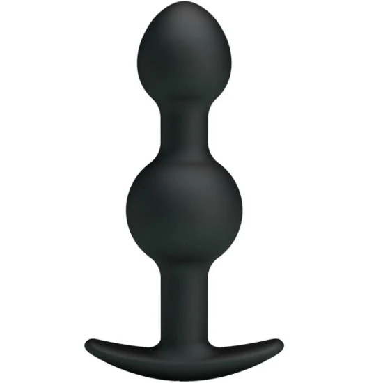 Bilă anală din silicon pentru stimulare specială, Negru