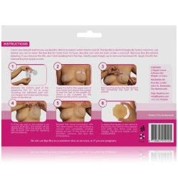 BYE-BRA - Enhancer pentru sâni + huse pentru mameloane, cupe din silicon, F/H