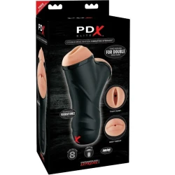 Dispozitiv masturbator cu vibrații, penetrare dublă