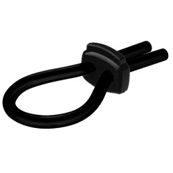 Inel din silicon PotenzDuo, Negru, M