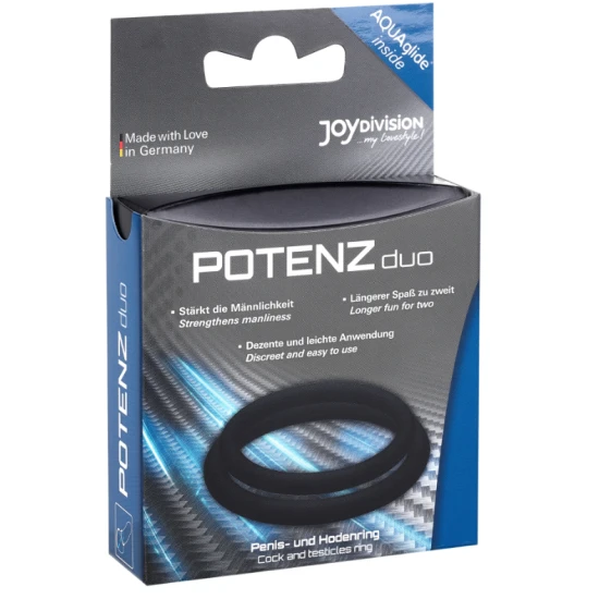 Inele POTENZduo - Negru, M