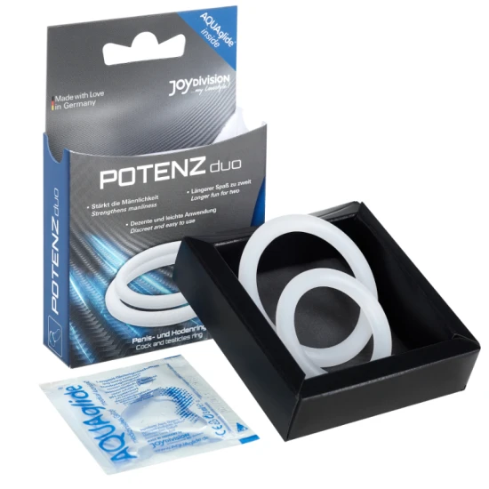 Inel POTENZduo - Alb, Mărime M