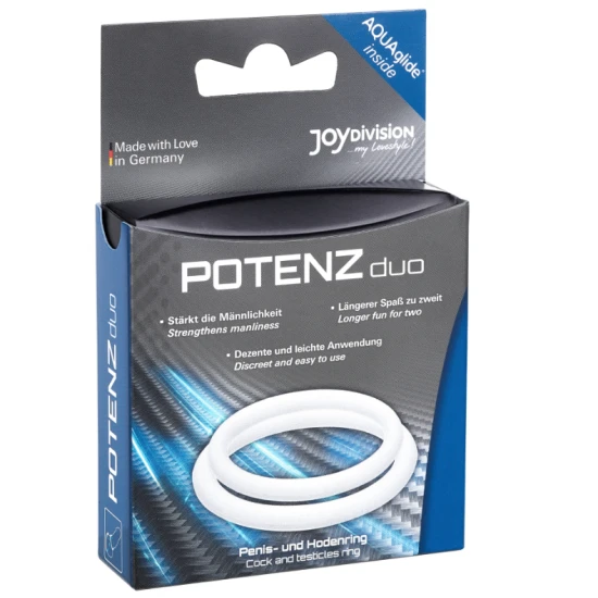 Inel POTENZduo - Alb, Mărime M