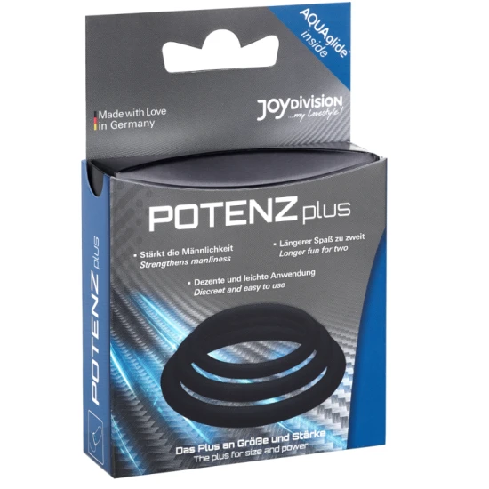 Set Inel PotenzDuo - Plus 3, Negru, S, M, L