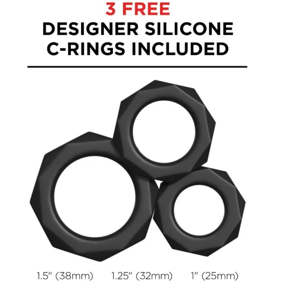 Masturbator tip stroker PDX ELITE - Vibrator pentru gât, Deep Throat, negru