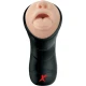 Masturbator tip stroker PDX ELITE - Vibrator pentru gât, Deep Throat, negru