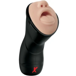 Masturbator tip stroker PDX ELITE - Vibrator pentru gât, Deep Throat, negru