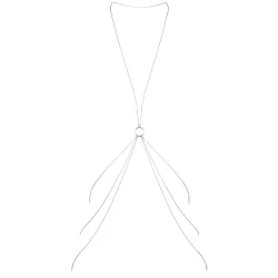BIJOUX - Lanturi metalice tip body, Model 8, Argintiu