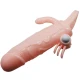 Manșon Penis Brave Man, Cu Stimulare Clitoridiană Și Anală, Culoarea Pielii
