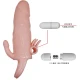 Manșon Penis Brave Man, Cu Stimulare Clitoridiană Și Anală, Culoarea Pielii