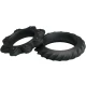 Kit 2 inele din silicon Flowering, Roz